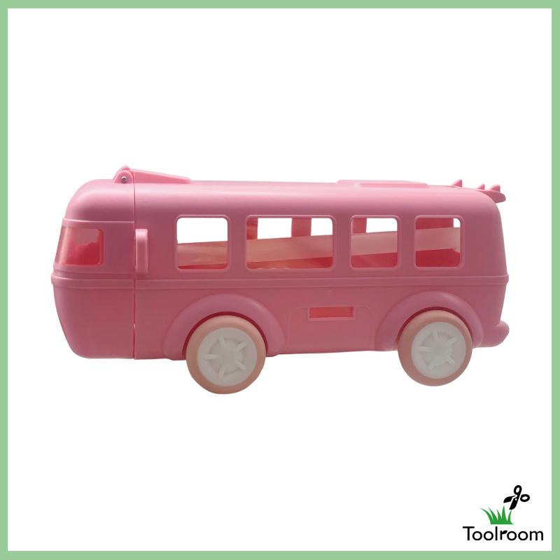 Bình Nước Hình Xe Buýt Kèm Ống Hút Và Dây Đeo Dung Tích 500ml Cho Bé