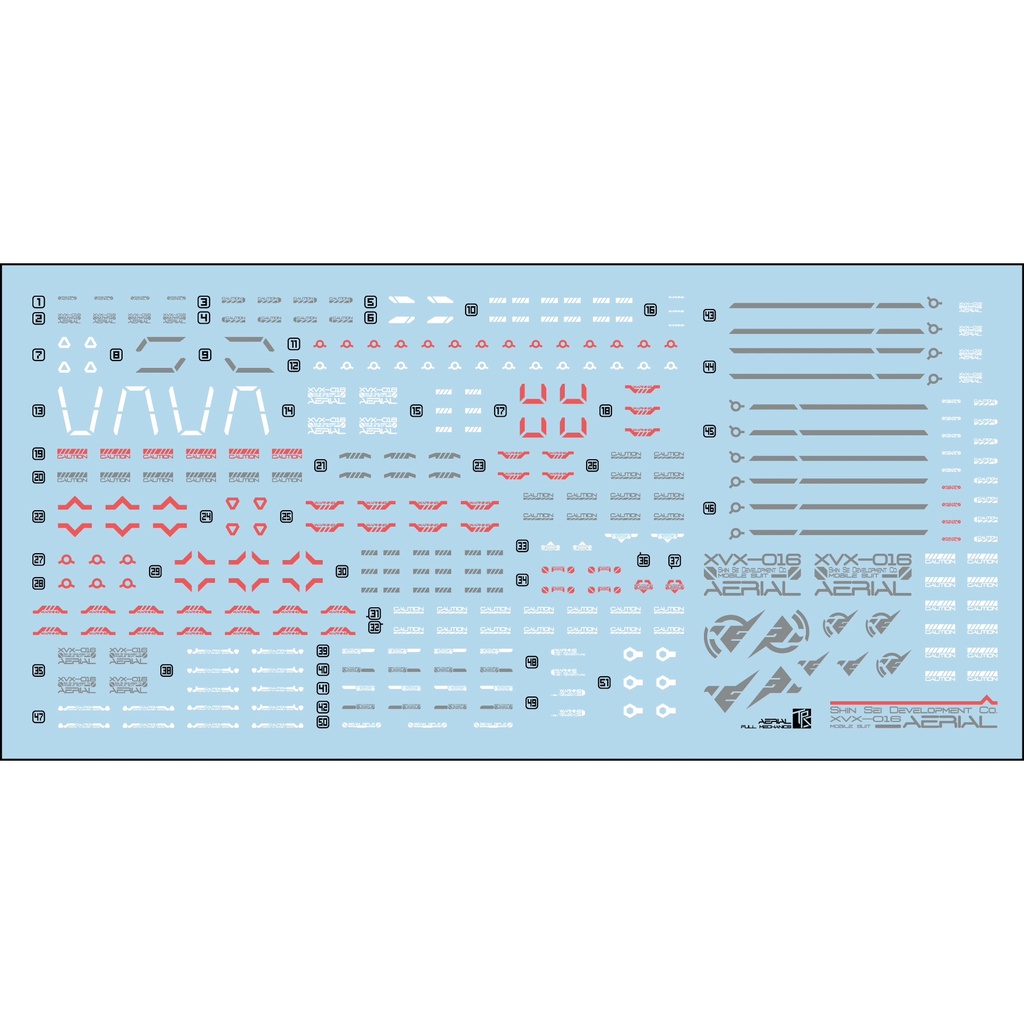 Decal Trượt Nước TRS Cho Cơ Khí FM Trên Không