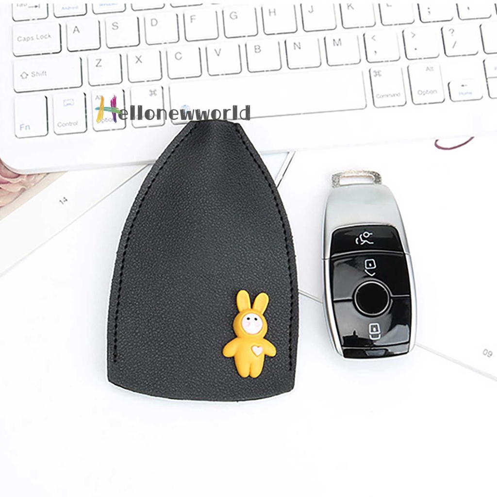 Set 4 Vỏ Bọc Chìa Khóa Xe Hơi Bằng Da PU In Họa Tiết Hoạt Hình Dễ Thương Ốp