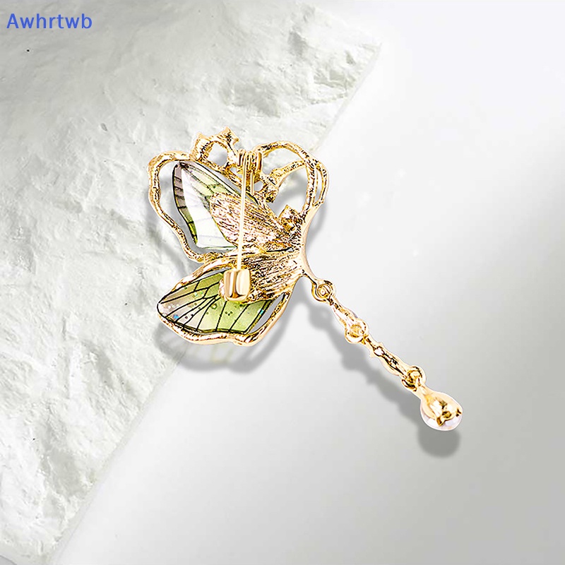 Trâm Cài Áo Hình Bướm Đính Đá Tua Rua Dễ Phối Đồ Thời Trang Mới