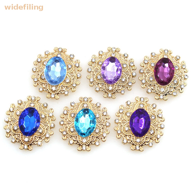 Set 5 Nút Đá Pha Lê 24 * 27MM Dùng Làm Trang Sức DIY