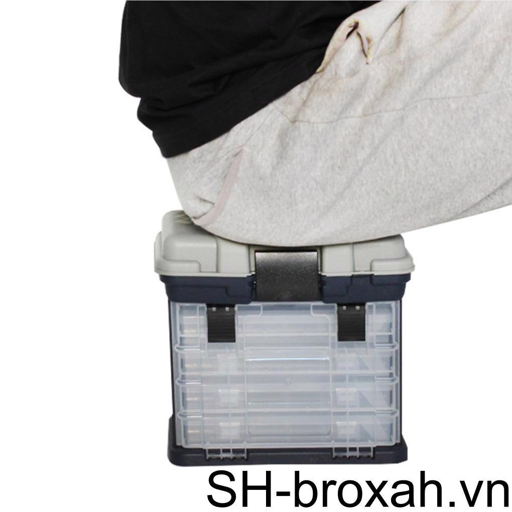 1 Hộp Đựng Mồi Câu Cá 4 Tầng Bằng Nhựa Ốp