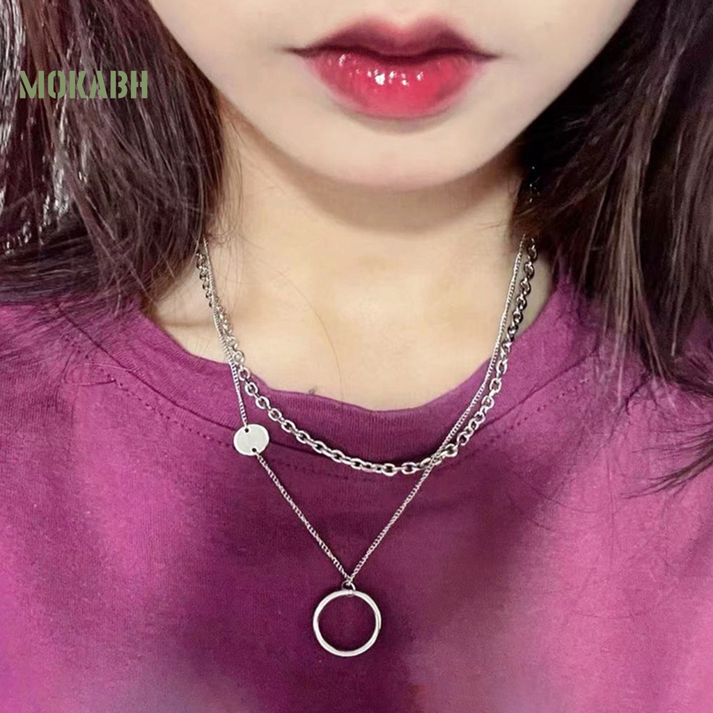 [Mới] Vòng Cổ Choker Nhiều Lớp Mặt Hình Học Có Thể Điều Chỉnh Được