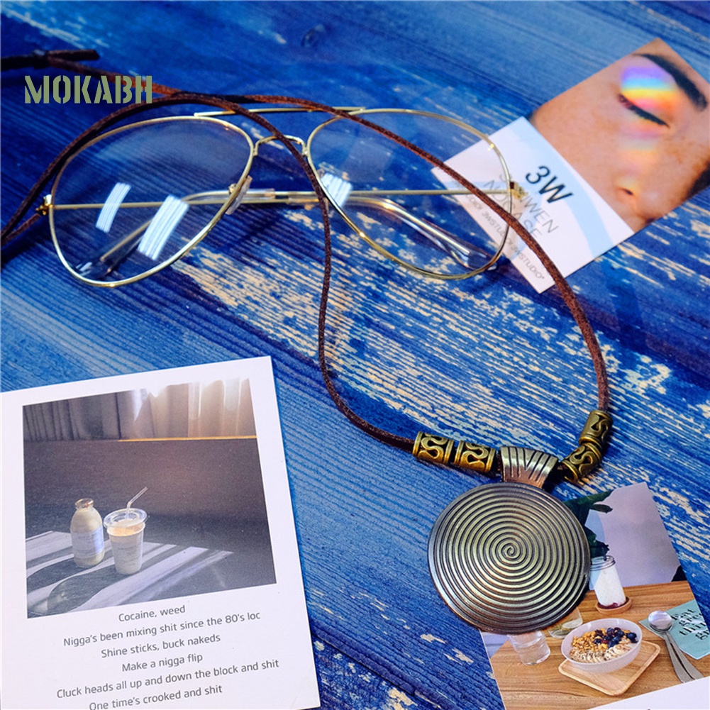 (Hot) Vòng cổ Giả Da ĐíNh Trang Trí HìNh ĐĩA XoắN ỐC