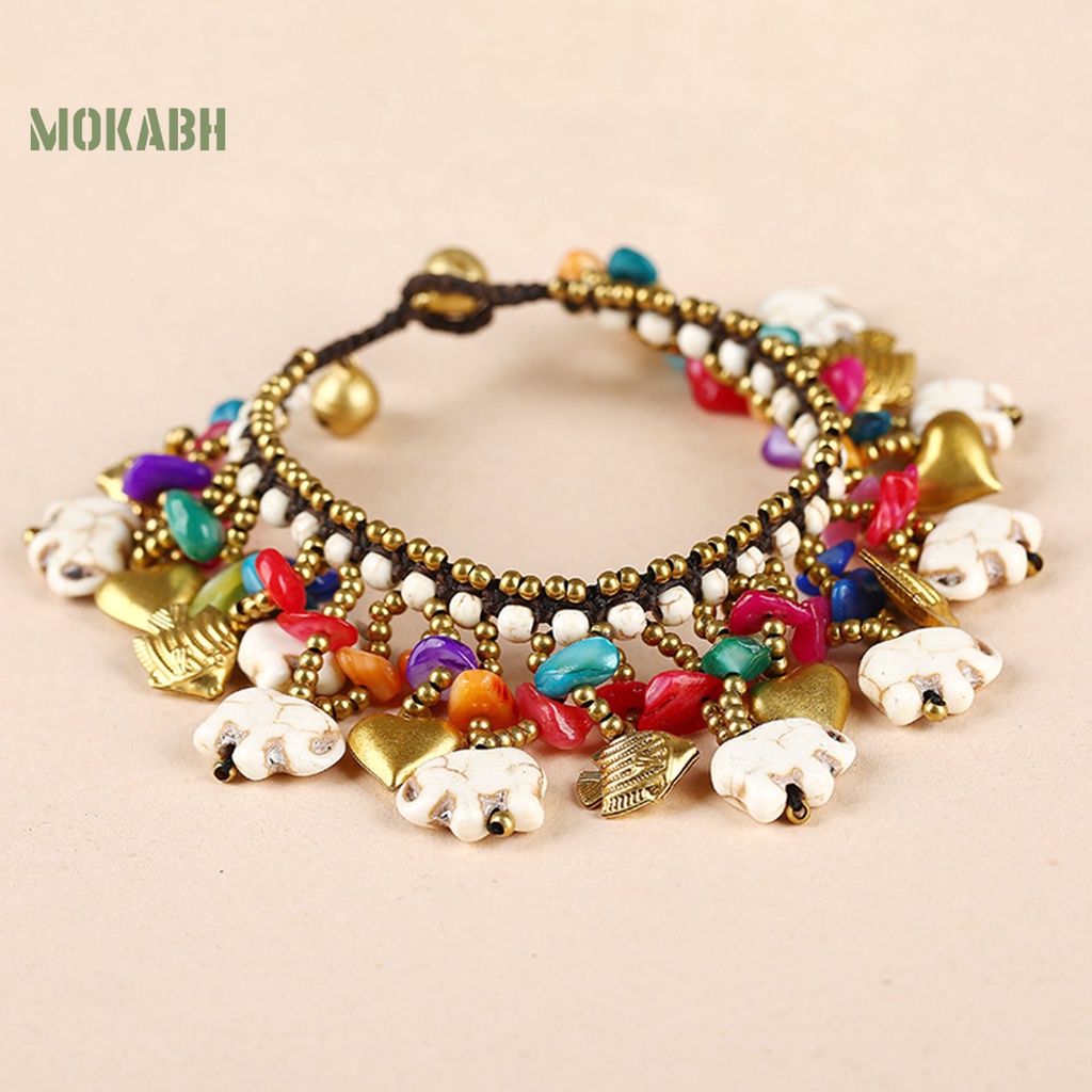 Vòng Tay Chuỗi Hạt Nhiều Màu Phong Cách Bohemian Thời Trang Cho Nữ