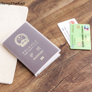 Vỏ Bọc Hộ Chiếu PVC Trong Suốt Chống Nước Có Ngăn Đựng Thẻ ID Cho Nam Nữ