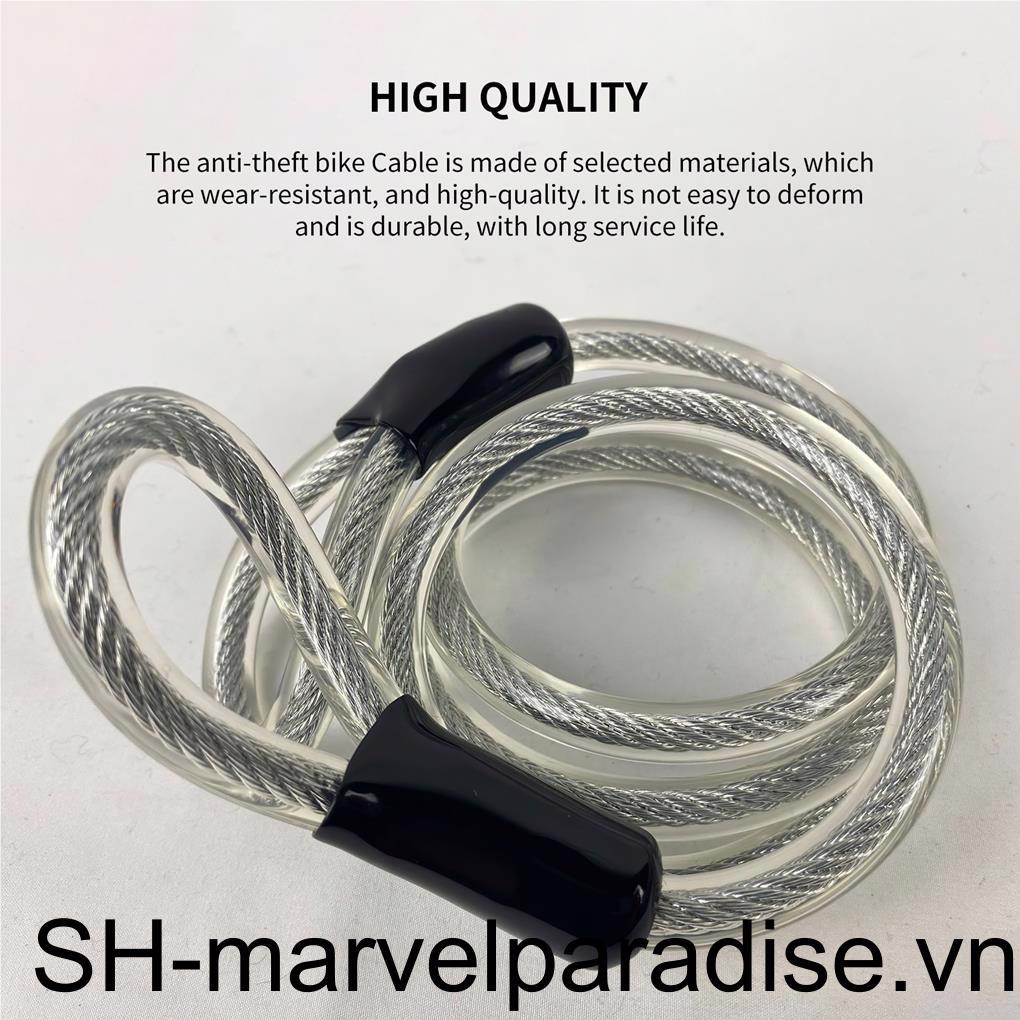 Khóa Dây Thép Bảo Vệ An Toàn Di Động Cho Xe Đạp Leo Núi / Xe Máy