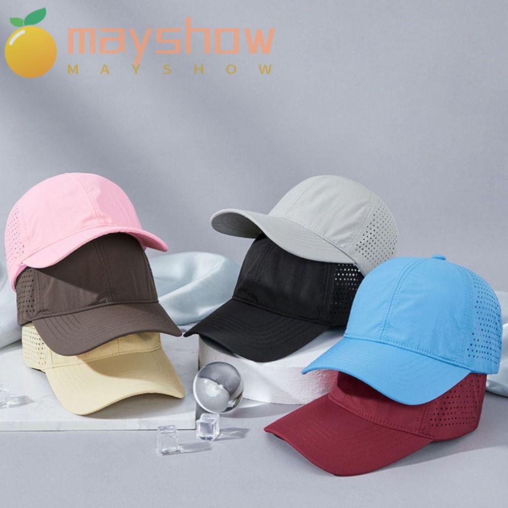 Mũ Lưỡi Trai Phối Lưới Thoáng Khí Mau Khô Màu Trơn Tùy Chỉnh Tiện Dụng