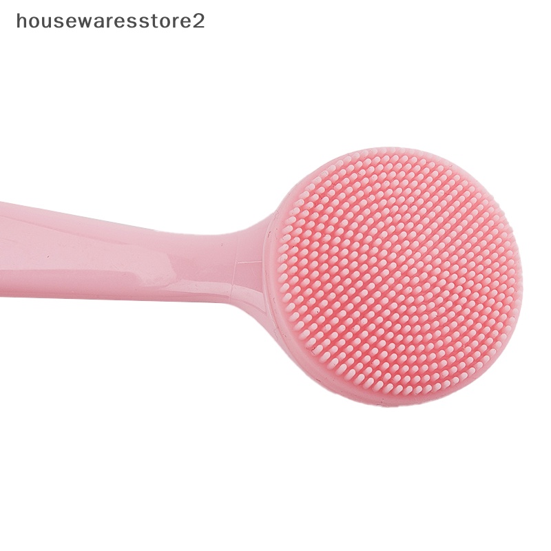 Set 2 Bàn Chải Rửa Mặt Silicone Mềm Mát Xa Loại Bỏ Mụn Đầu Đen