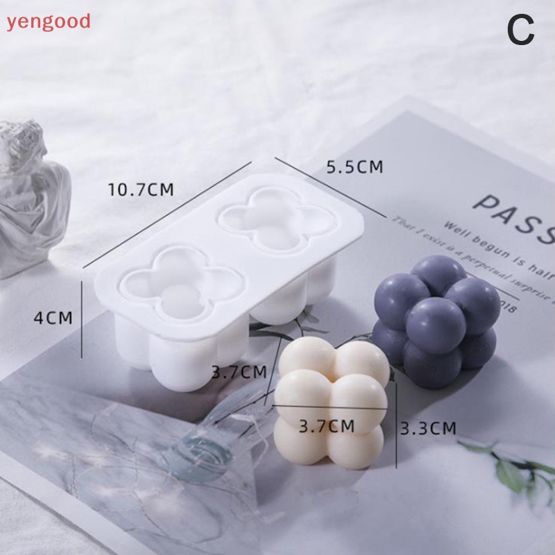 1 Khuôn Làm Bánh Hình Khối 3D Bằng Silicone