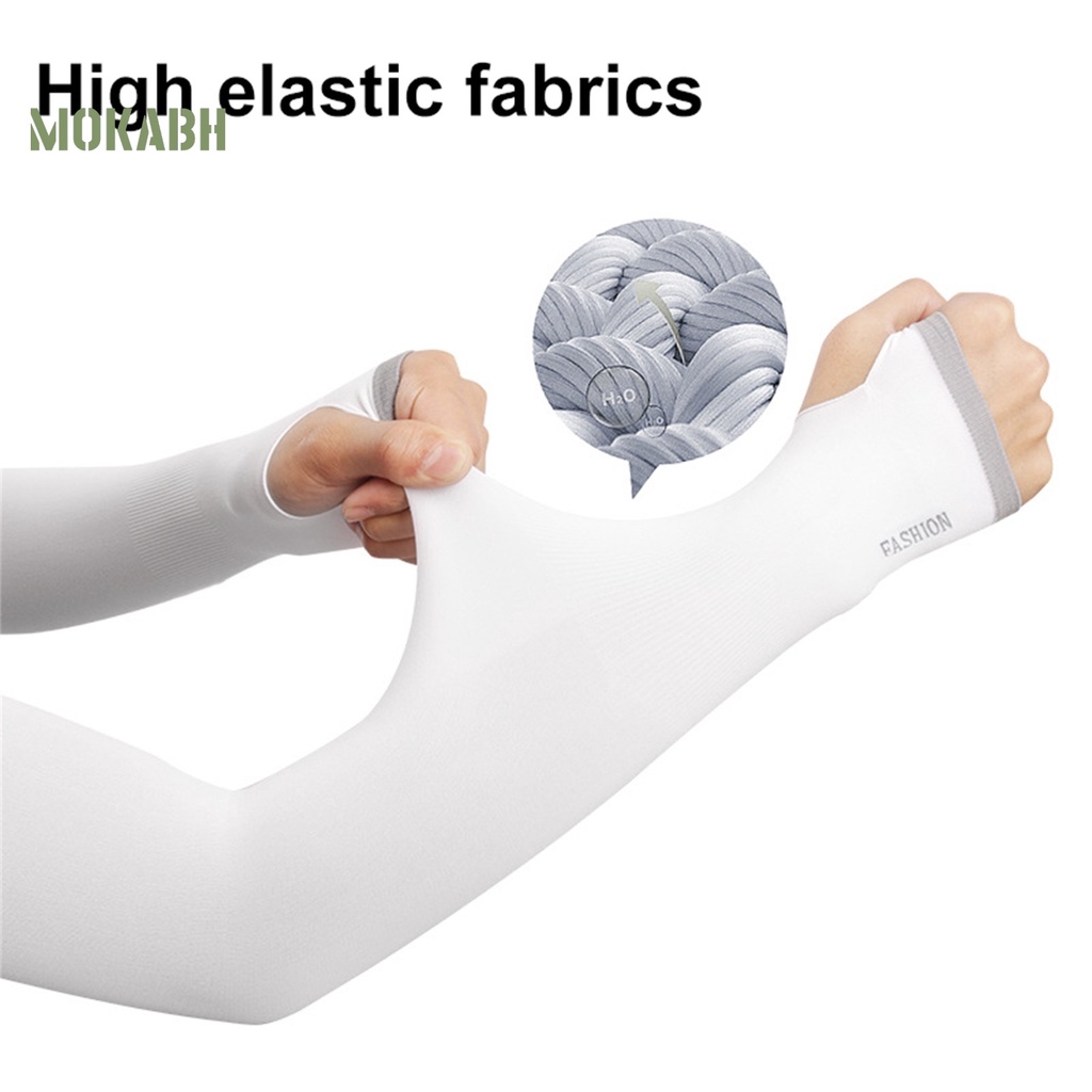 1 Cặp Ống Tay Áo Bằng Spandex Spandex Siêu Mềm Chống Tia UV Cho Nam Và Nữ