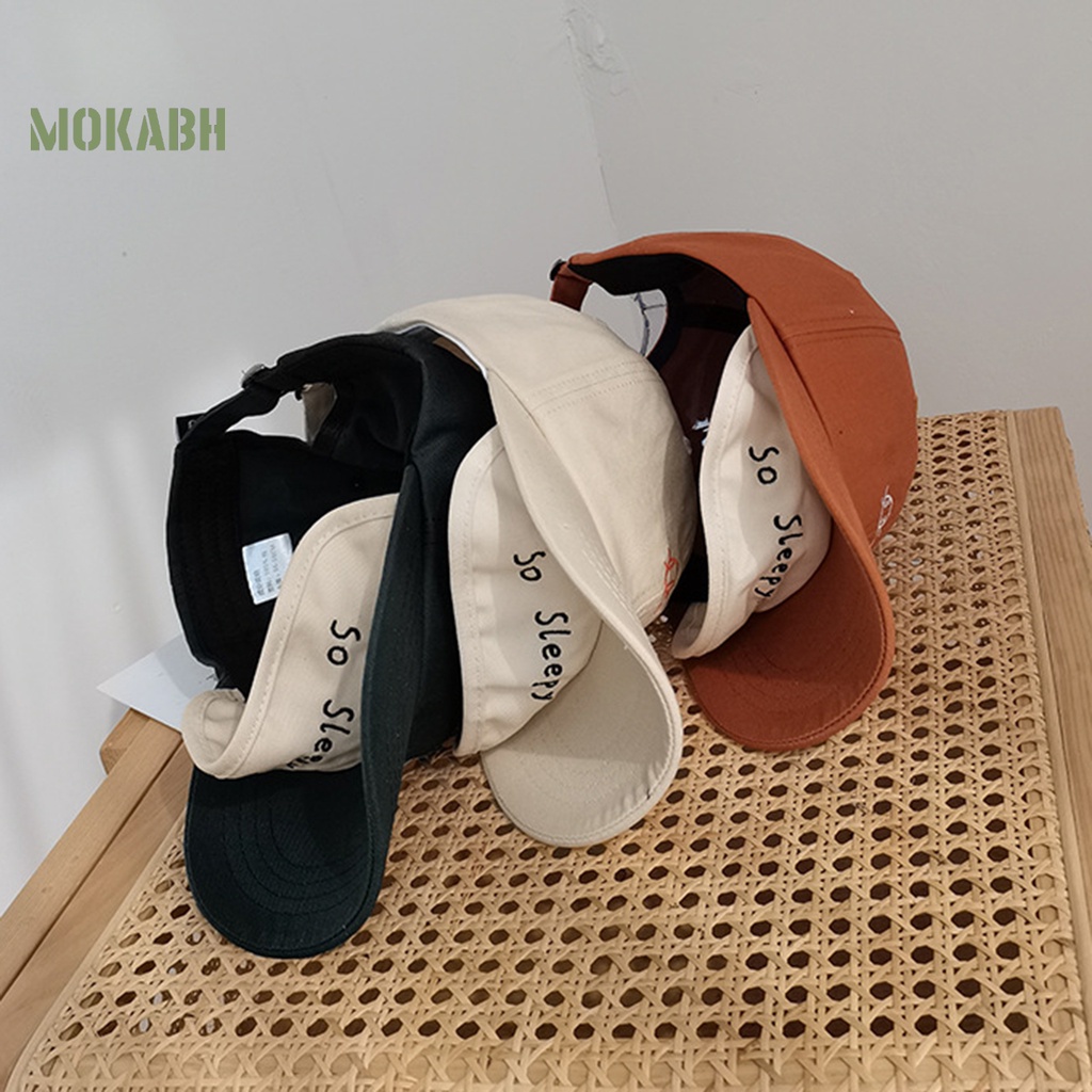 Mũ Lưỡi Trai Cotton Nhiều Màu Sắc Có Dây Đeo Điều Chỉnh Được Dành Cho Nữ