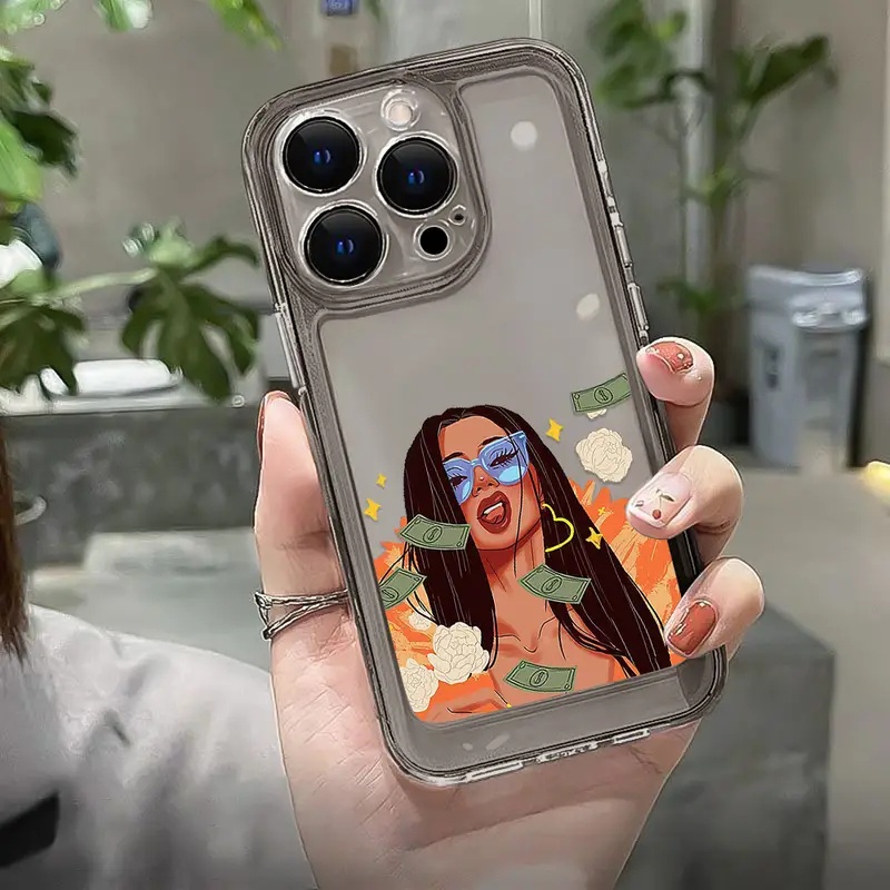 Ốp Điện Thoại TPU Mềm Trong Suốt Chống Sốc Thời Trang Cho IPhone 11 14 13 12 Pro Max XS X XR 7 + 8 6 6S Plus Sự Bảo Vệ