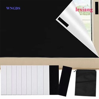 Lexiang Sun Protection Blackout Fabric, Window Blackout, Blackout Fabric cho tất cả các cửa sổ có băng Velcros, Miếng dán dính hai mặt