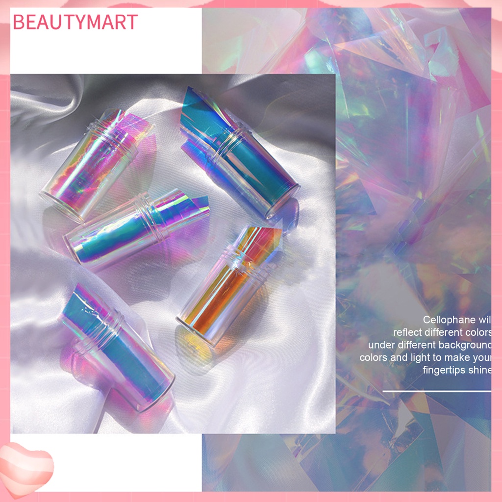 Miếng Dán Trang Trí Móng Tay Bằng Nhựa Lấp Lánh DIY