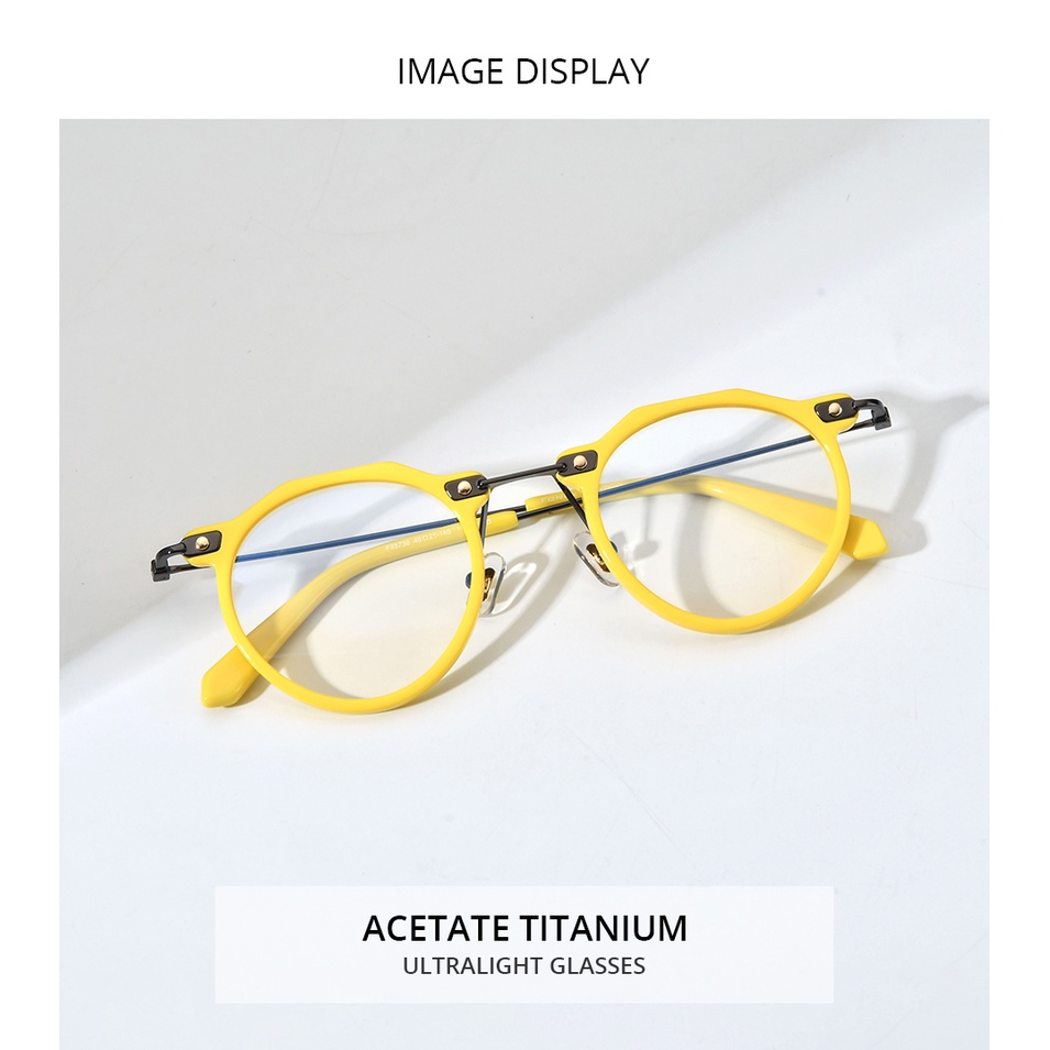 Kính Mát Gọng Tròn Bằng Titan Phong Cách Retro Thời Trang Cho Nam Nữ