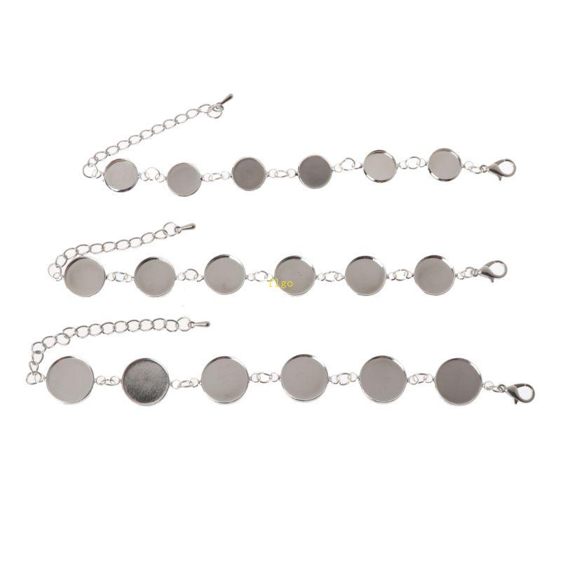 Bộ 6 Miếng Đệm Tròn Bằng Kính Cabochons Dùng Làm Trang Sức DIY