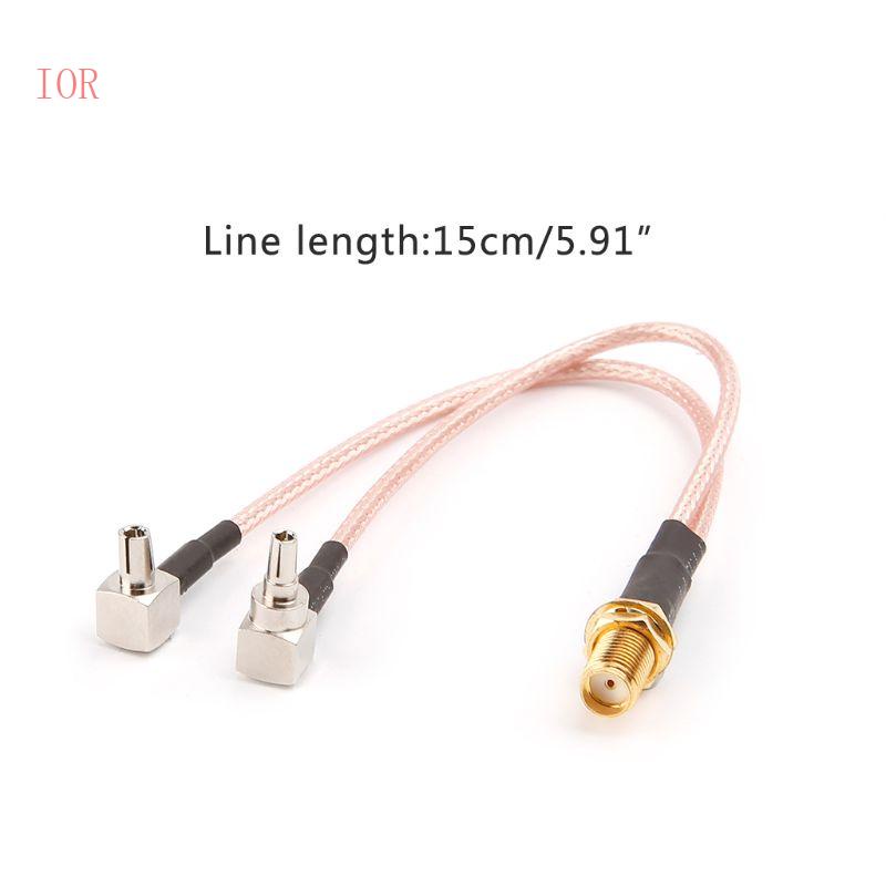 Đầu Chia 2 Cổng SMA Cái Sang TS9 CRC9 Đực RG316