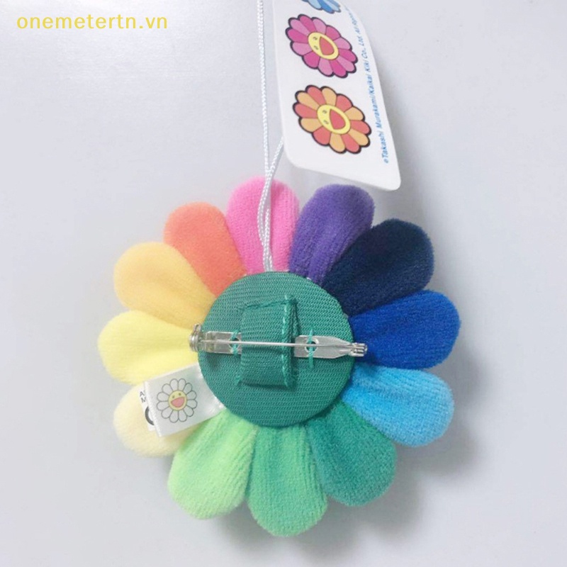 1 Huy Hiệu Cài Áo Hình Hoa Hướng Dương Nhồi Bông Nhiều Màu Đáng Yêu