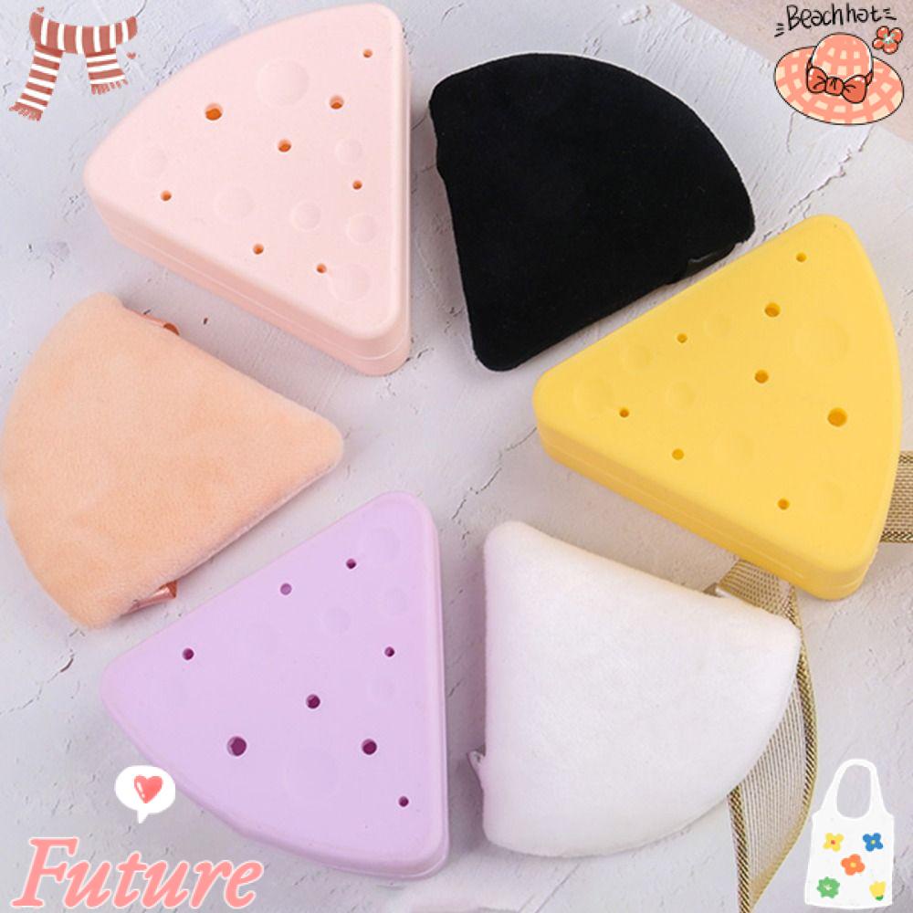 Túi Đựng Mút Trang Điểm Hình Tam Giác Mềm Mại Tiện Dụng