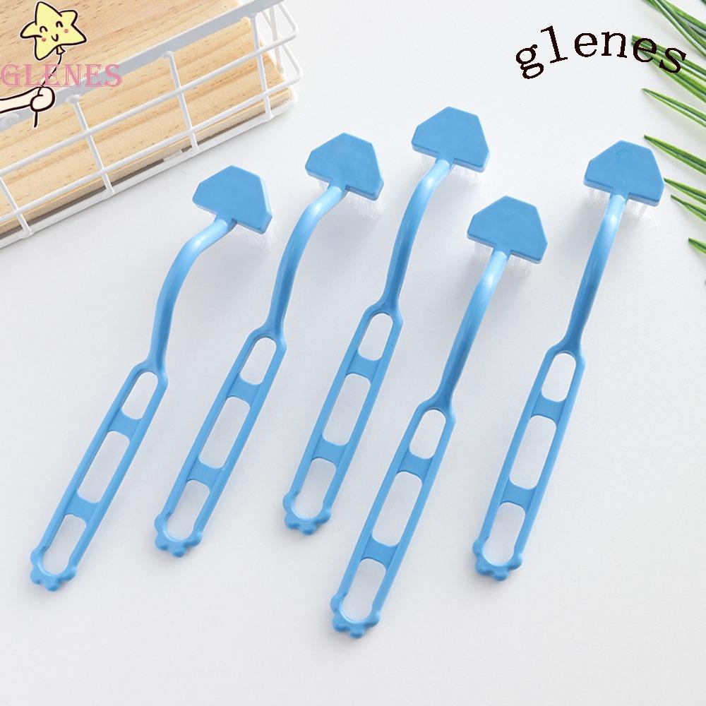 Bàn Chải Vệ Sinh Phòng Tắm Cán Dài Cong Chữ V Lông Mềm Tiện Dụng