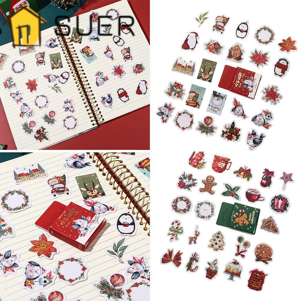 Bộ 46 Miếng Dán Trang Trí Sổ Tay / Nhật Ký Chủ Đề Giáng Sinh