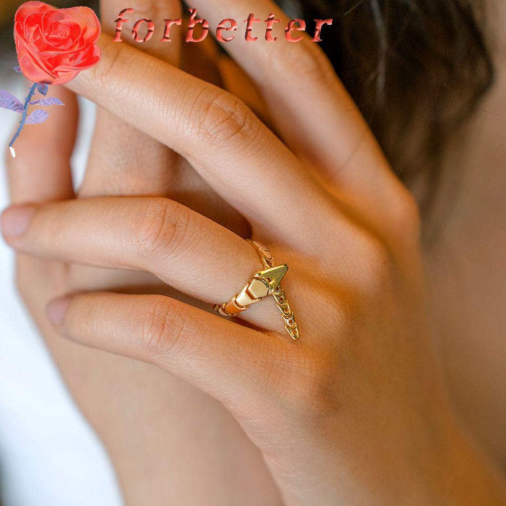 Nhẫn Hình Rắn Thời Trang Dành Cho Nữ|Nhẫn Nhiều Màu Sắc Có Thể Điều Chỉnh Kích Cỡ Phong Cách Hip Hop