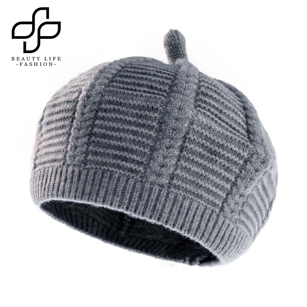 Nón Đội Hằng Ngày Thoáng Khí Chống Lạnh Màu Trơn Giữ Ấm Cho Bé