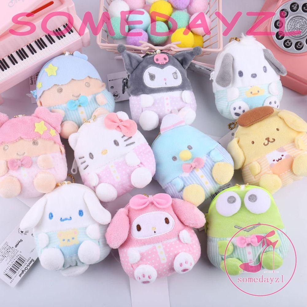 Ví Đựng Tiền Xu Mini Pachacco Kitty Kuromi Keroppi My Melody Nhồi Bông Có Khóa Kéo Đáng Yêu Cho Nữ