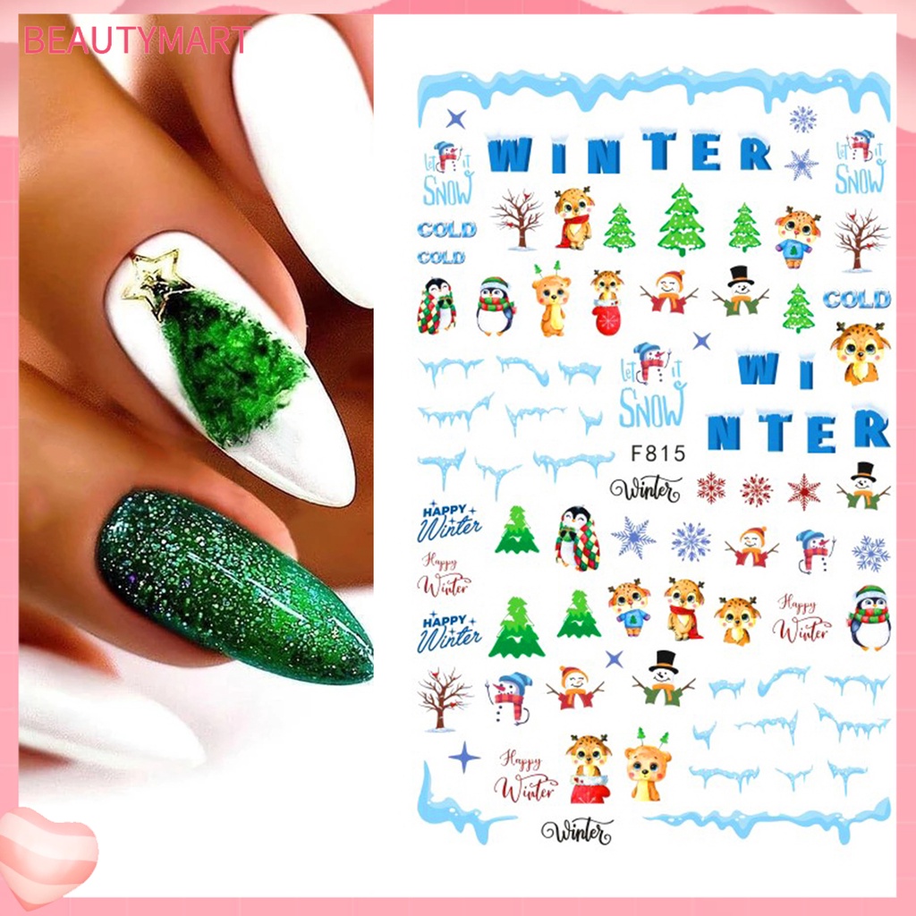 Set 2 Sticker Dán Móng Tay Tự Dính Không Gây Kích Ứng Có Thể Tháo Rời