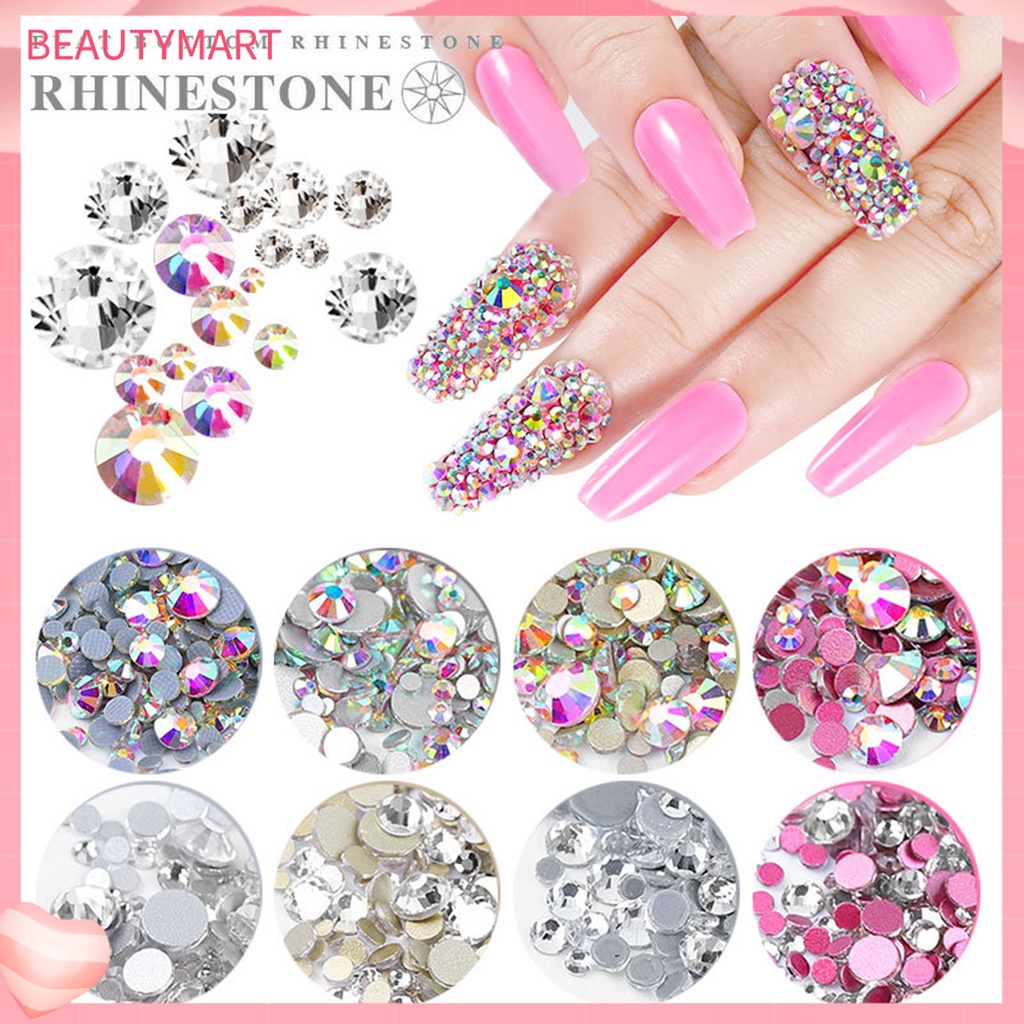 Set 1440 Hạt Đá Kim Cương Giả Lấp Lánh Dùng Trang Trí Móng DIY