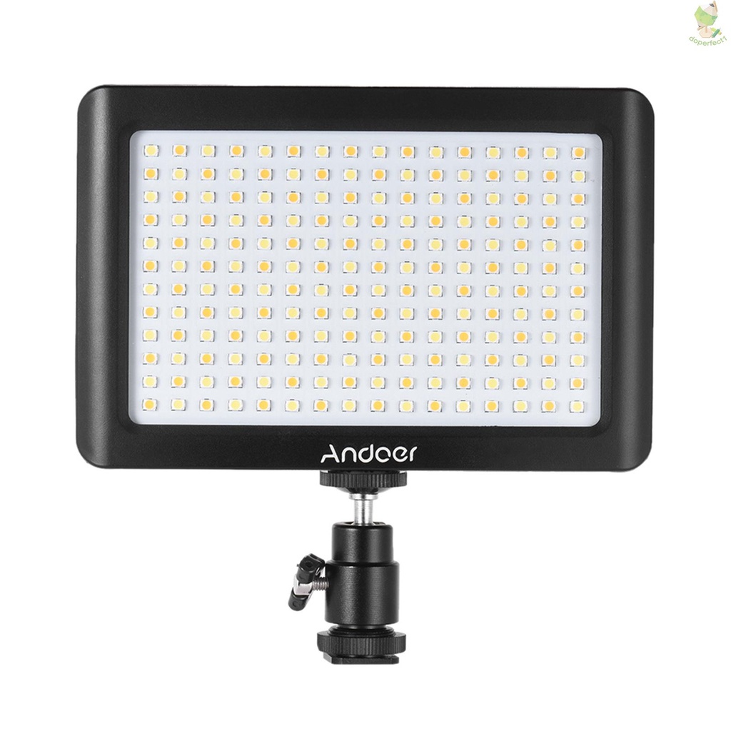 Andoer Mini Portable Dimmable Studio Video Photography LED Light Panel Lamp 3200K/6000K 192pcs Beads for   DSLR Camera D   Came-6.5