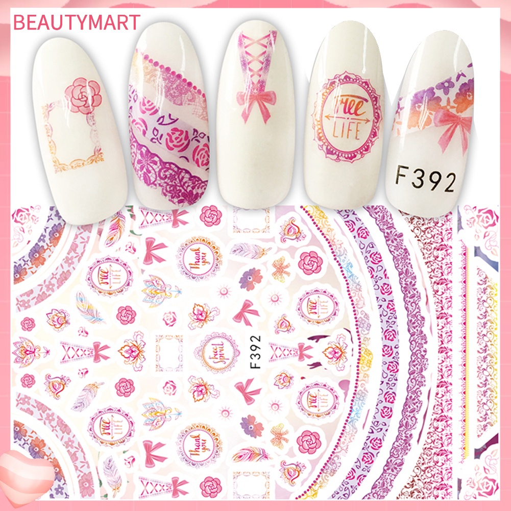 Miếng Dán Chuyển Nước Trang Trí Móng Tay Họa Tiết Động Vật Hoạt Hình Dễ Thương DIY