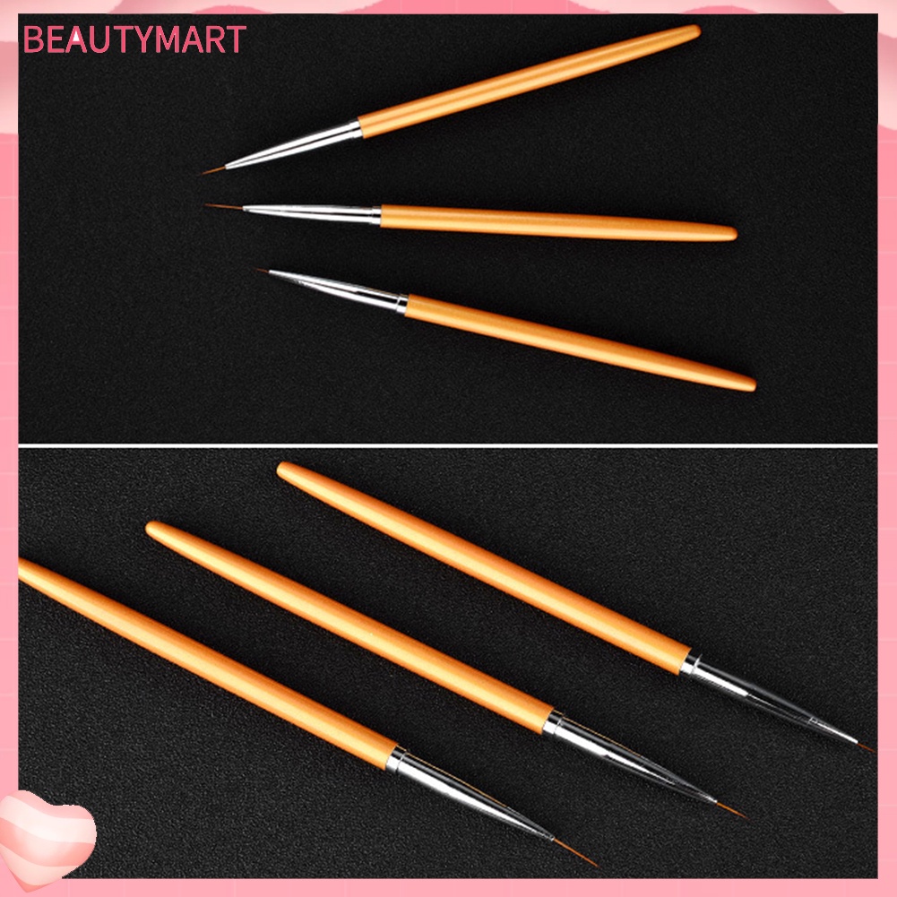Set 3 Cọ Vẽ Trang Trí Móng Tay Chuyên Nghiệp