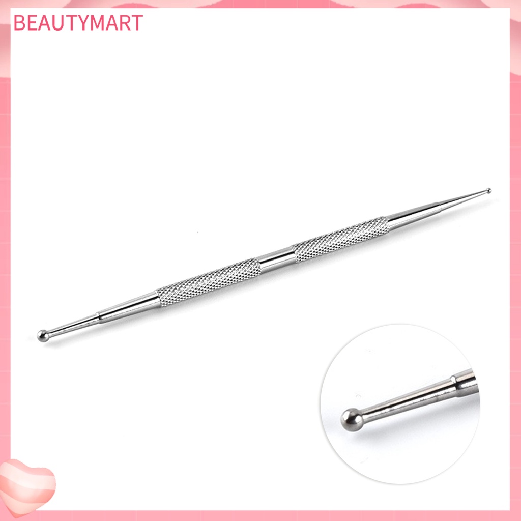 Set 5 Bút Chấm Bi Hai Đầu Bằng Thép Không Gỉ Bền Bỉ Thoải Mái Có Thể Tái Sử Dụng