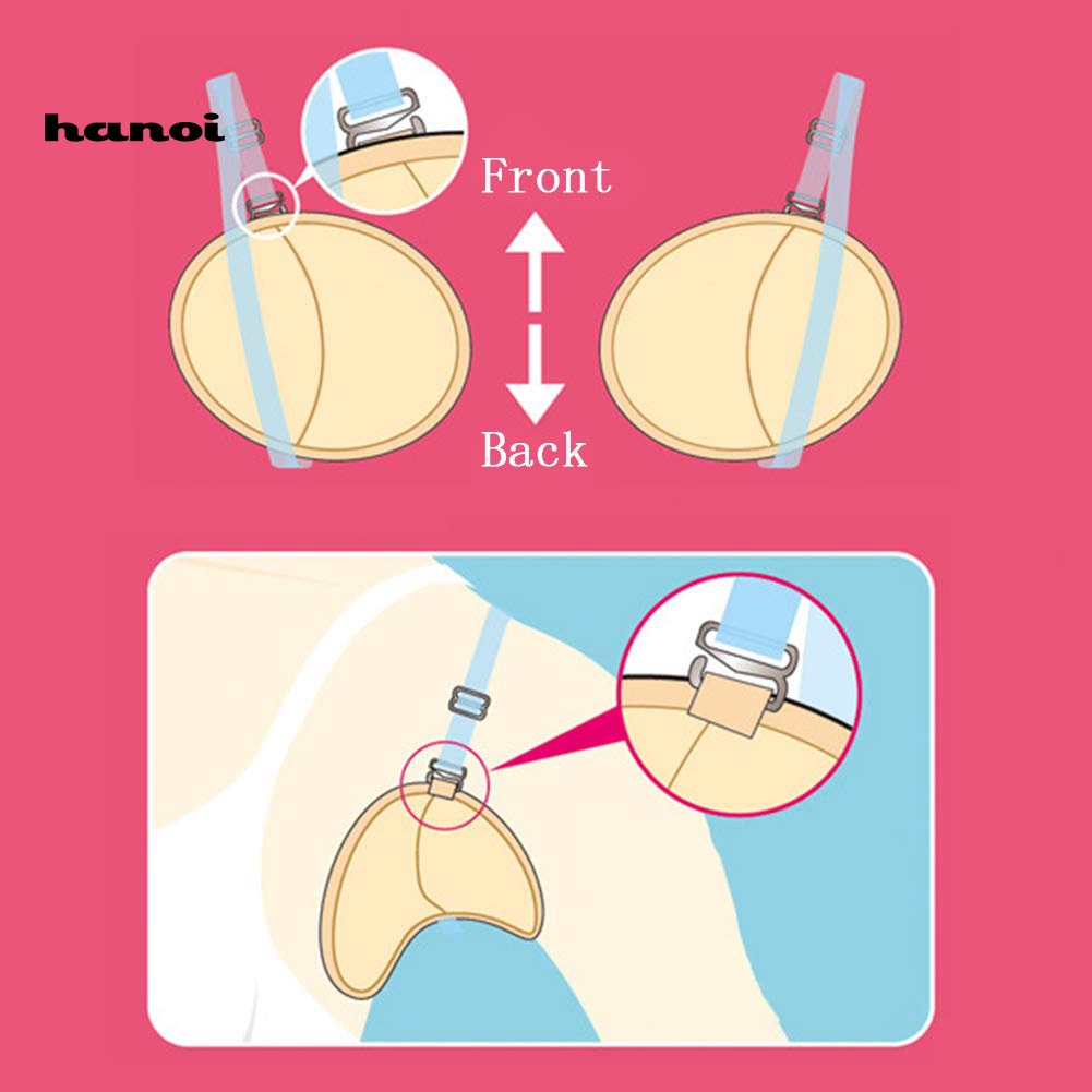 Set 3 Cặp Đệm Lót Dưới Cánh Tay Mềm Mại Vô Hình Tái Sử Dụng Linh Hoạt