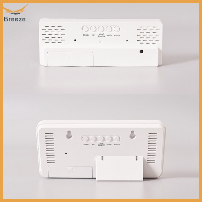 Đồng Hồ Báo Thức Điện Tử Màn Hình Lớn 12 / 24 Giờ Có Thể Điều Chỉnh Độ Sáng