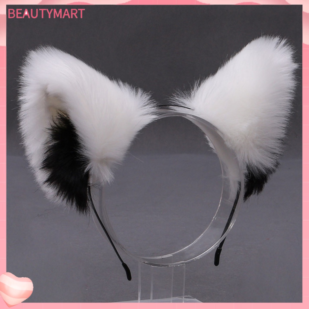 Băng Đô Tai Mèo Lông Xù Tinh Tế Dùng Hóa Trang Tiệc Tùng