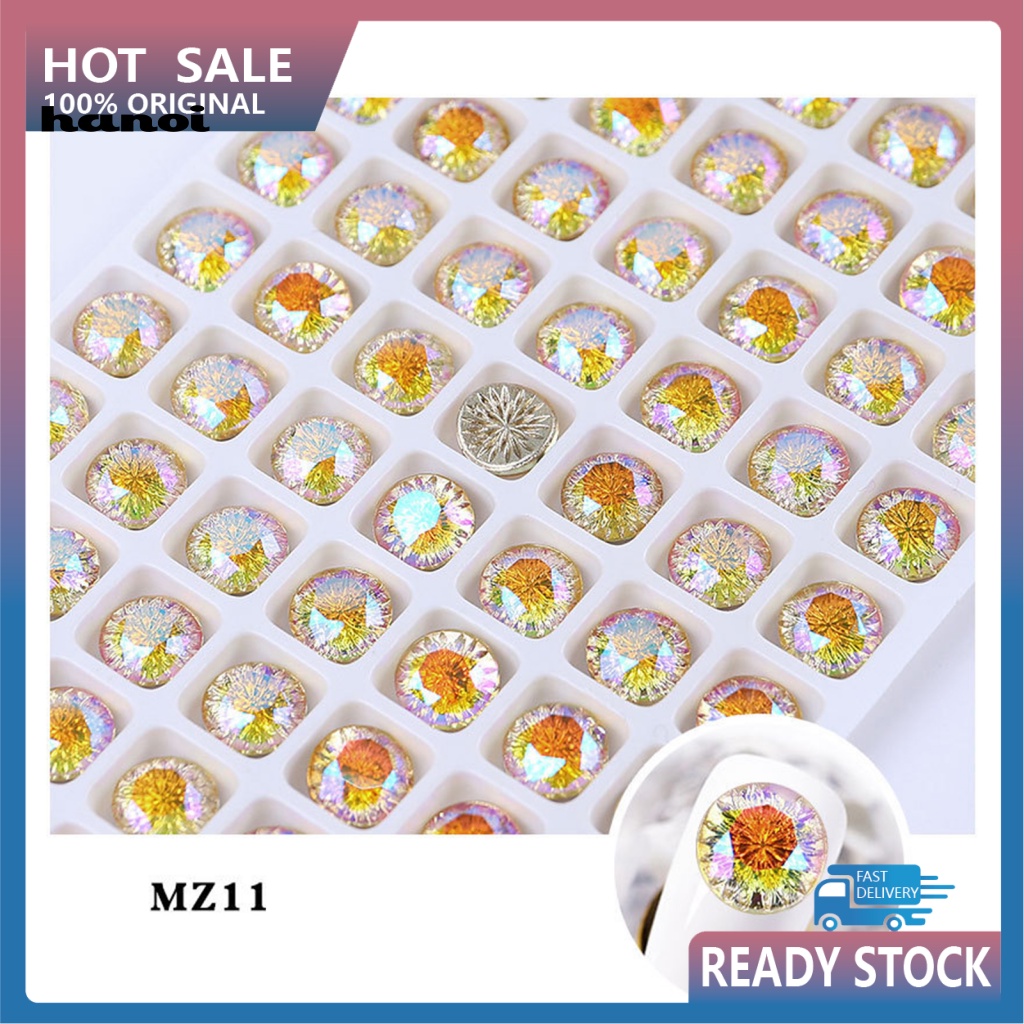 Hộp Phụ Kiện Trang Trí Móng Tay Trong Suốt Lấp Lánh