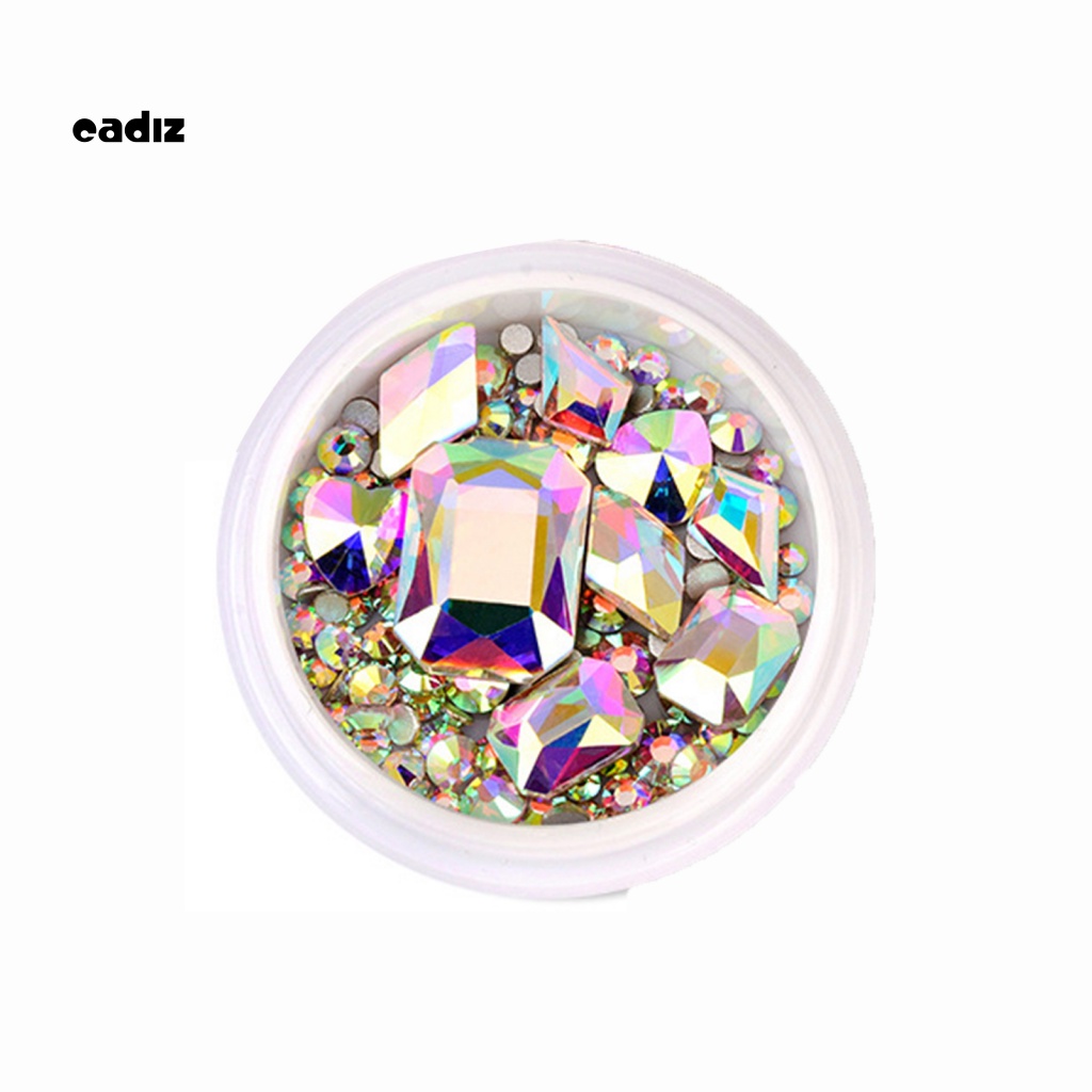 1 Hộp Hạt Cườm 3D Lấp Lánh Đính Móng Tay Thời Trang