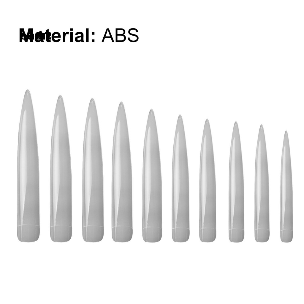 Bộ 10 Móng Tay Giả Hình Chữ V Siêu Dài Dùng Trang Trí Nghệ Thuật Cho Salon DIY