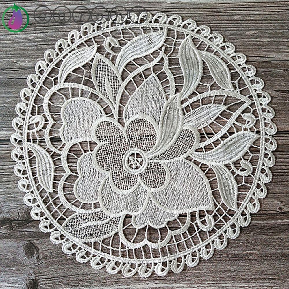 Aaron1 Tấm Lót Bàn Trang Trí Vải Ren Lỗ Tinh Tế
