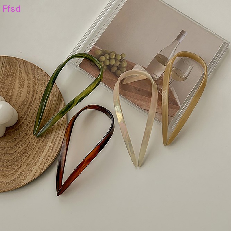 {Ffsd} Dây Buộc Tóc Acetate Hình Chữ U Lớn Thời Trang Cho Nữ * Bán Chạy