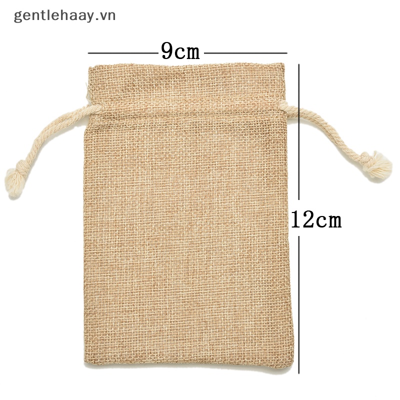 Túi Dây Rút Mini Bằng Vải Bố Dùng Để Đựng Quà Đám Cưới