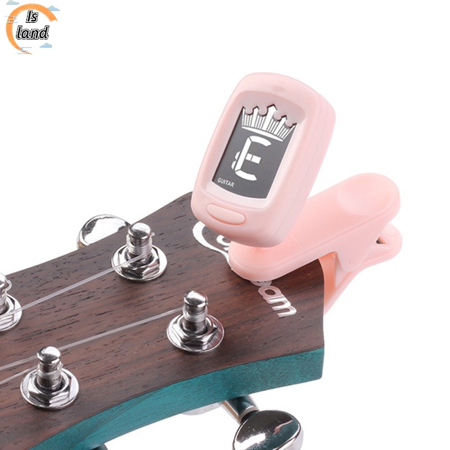 Kẹp Lên Dây Đàn Guitar / Bass / Violin / Ukulele Có Màn Hình LCD Hiển Thị Thông Dụng