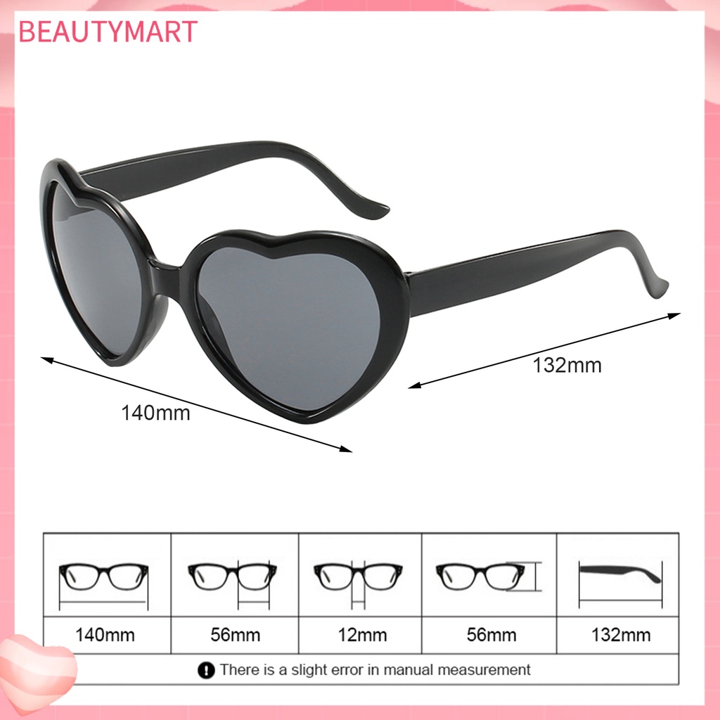 Kính Mát Hình Trái Tim Phong Cách Retro Dễ Thương Cho Nữ