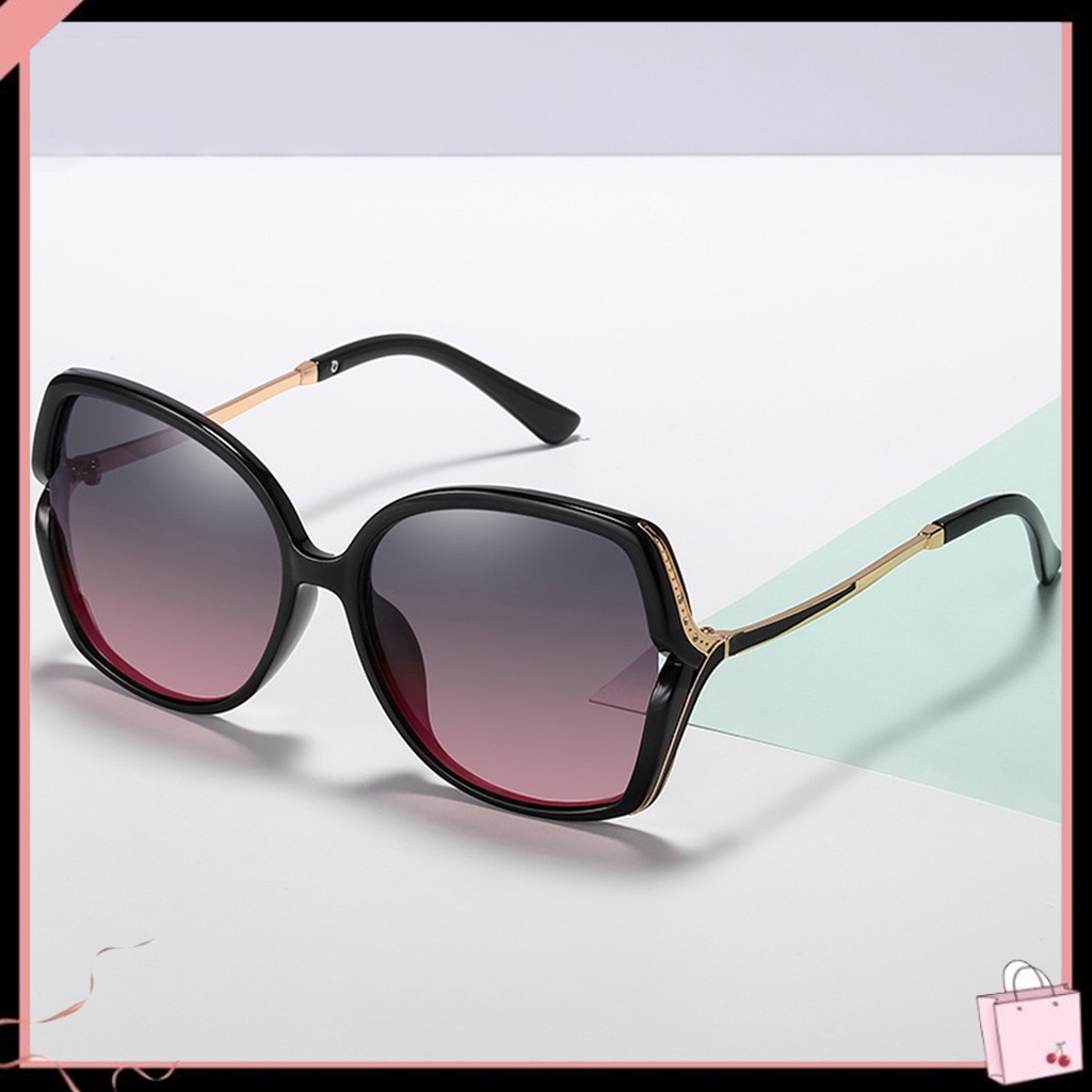 Kính Mát Gọng Lớn Thay Đổi Màu Sắc Chống Tia UV400 Dành Cho Nữ