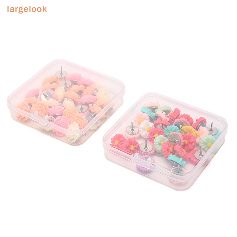 Set 30 Ghim Bấm Hình Hoa Hồng Dễ Thương Trang Trí Văn Phòng