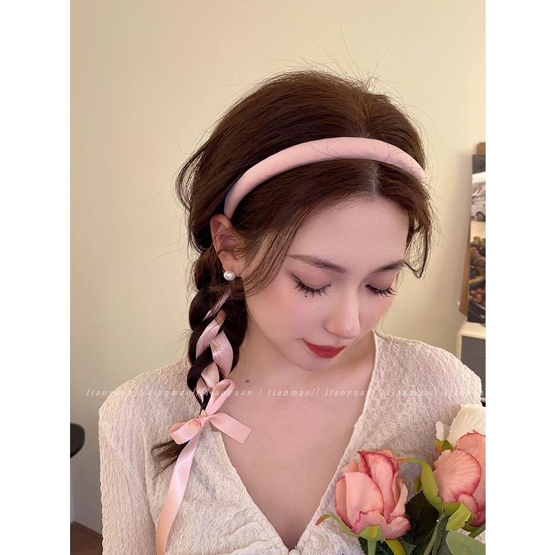 Băng Đô Bện Màu Trơn Đơn Giản Phong Cách Thời Trang Mới 2023