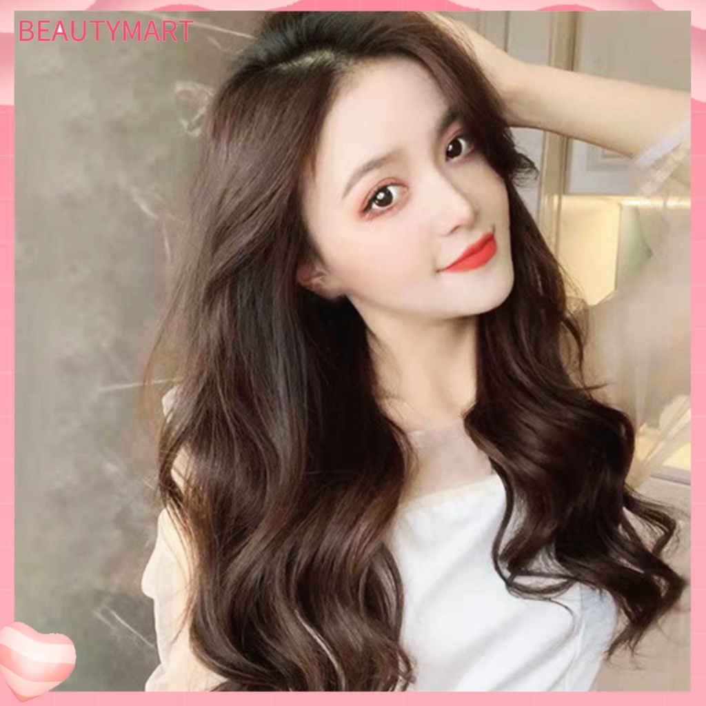 [beautymart] Tóc Giả Xoăn Dài Không Thấm Hút Mồ Hôi Hình Chữ U Mô Phỏng Như Tóc Dày Cho Nữ Sử Dụng